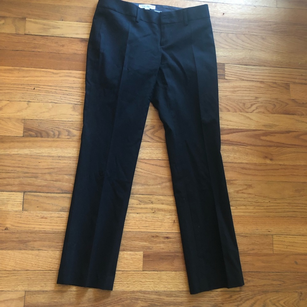 Banana republic wool lined black trousers